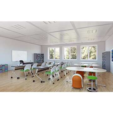 Safco Zenergy Ball Chair, Active Seating, Anti-Burst, Inflatable Chair for Home Office and Classroom...