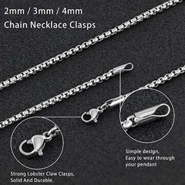 Square Rolo Chain Stainless Steel Necklace for Everyone