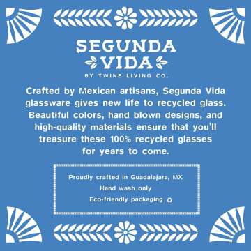 Hand Blown 100% Recycled Glass Wine Decanter