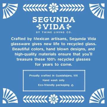 Hand Blown 100% Recycled Glass Wine Decanter