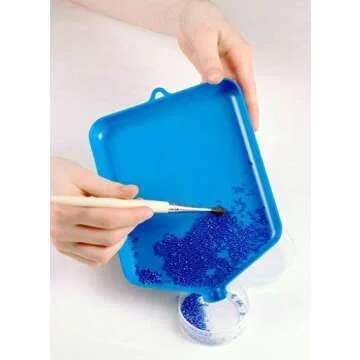 Tidy Crafts Funnel Tray - Controls Glitter, Beads, Embossing Powder -Great for Card Making- 6" x 8"