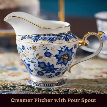 Elegant ACMLIFE Bone China Tea Set for 6 - Vintage Design