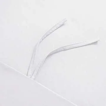 Mellanni Duvet Cover Set - 3 PC Iconic Collection Bedding Set - Hotel Luxury, Extra Soft & Cooling - Microfiber - Button Closure and Corner Ties (Twin, White)