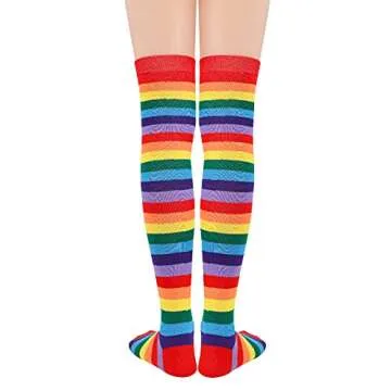 Women's Thigh High Stockings for Cosplay - Vibrant Styles