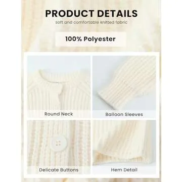 Cozy Button Down Cardigan Sweater for Everyday Chic Wear