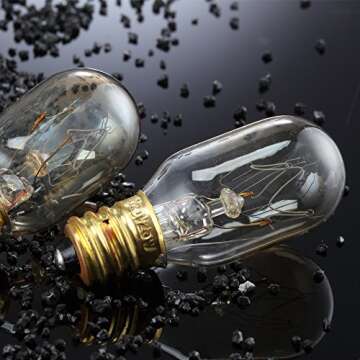 Vinkoe Kitchen 25 Watt Salt Lamp Bulbs – Himalayan Original Replacement Light Bulbs (12 Pack)