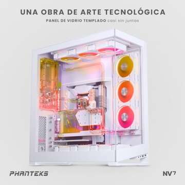 Phanteks (PH-NV723TG_DMW01) NV7 Showcase Full-Tower Chassis, High Airflow Performance, Integrated D/...