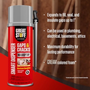 Great Stuff Gaps & Cracks Spray Foam for Insulation