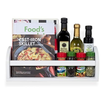 Wallniture Lissa 17" White Shelf for Kids Room Storage