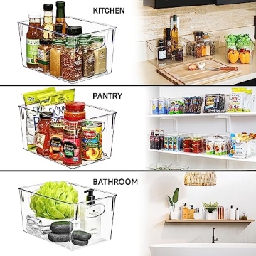 Clear Storage Bins for Home Organization - Sorbus 2 Pack