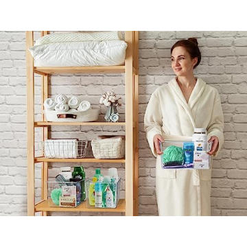 Clear Storage Bins for Home Organization - Sorbus 2 Pack