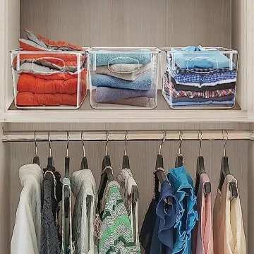 Clear Storage Bins for Home Organization - Sorbus 2 Pack