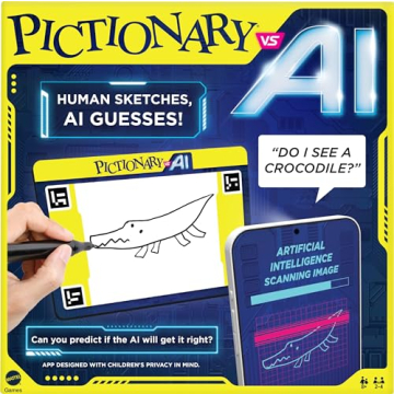 Mattel Games Pictionary vs. AI: The Ultimate Family Fun Game With AI for 2 to 4 Players