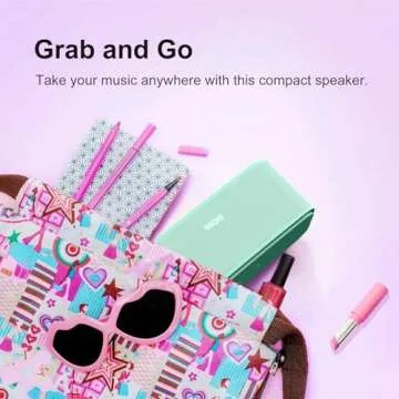 DOSS SoundBox Touch Wireless Bluetooth Speaker with 12W HD Sound and Bass, IPX5 Water-Resistant, 20H Playtime, Handsfree, Portable for Office, Home, Outdoor, Travel-Green