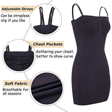 JOYSHAPER Strapless Shapewear Slip for Under Dresses