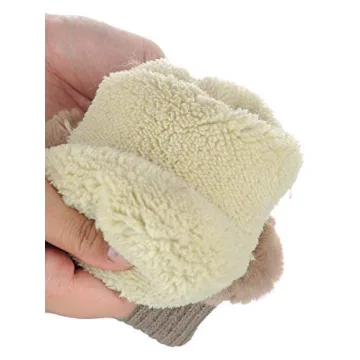 Warm Faux Fur Fingerless Mittens - Stylish & Cozy