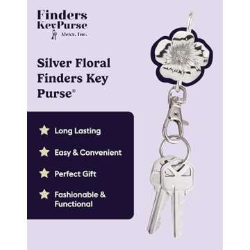 Finders Key Purse - Women’s Key Chain, Key Holder, Keychain Accessories, Key Ring, Cute Keychain, ...