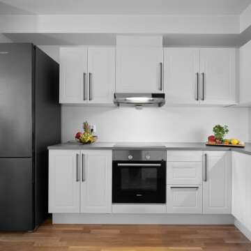 Ravinte 25 Pack Solid 7-1/2 Inch Oil-Rubbed Bronze Solid Kitchen Slim Square Cabinet Handles Cabinet Pulls Drawer Pulls Kitchen Cabinet Hardware Kitchen Handles (9mm Width)