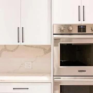 Ravinte 25 Pack Solid 7-1/2 Inch Oil-Rubbed Bronze Solid Kitchen Slim Square Cabinet Handles Cabinet Pulls Drawer Pulls Kitchen Cabinet Hardware Kitchen Handles (9mm Width)