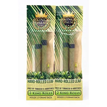 King Palm King Size Natural Pre Wrap Palm Leafs - 4 Rolls Total, Organic and Eco-Friendly Wraps