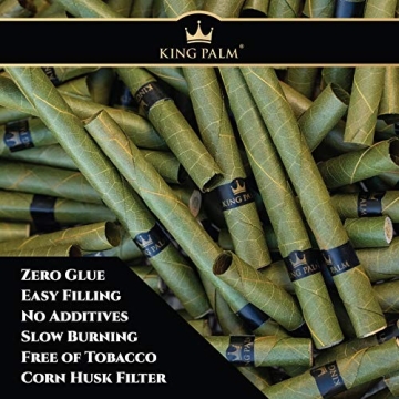 King Palm King Size Natural Pre Roll Leafs - Eco-Friendly Smoke