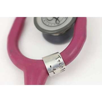 The Silver Diva Handmade Stethoscope ID Tag - Ring - Littmann - Charm - Personalized Name Tag - Nurs...