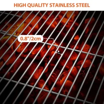 Durable 36-inch Stainless Steel Grilling Grate for Fire Pits