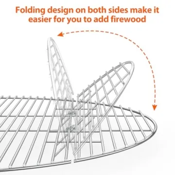 Durable 36-inch Stainless Steel Grilling Grate for Fire Pits