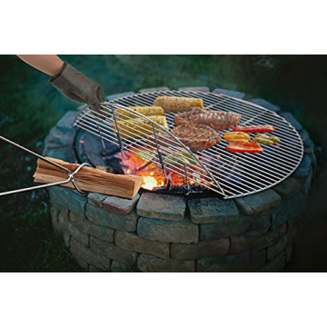 Durable 36-inch Stainless Steel Grilling Grate for Fire Pits
