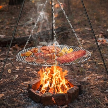 Durable 36-inch Stainless Steel Grilling Grate for Fire Pits