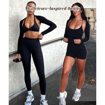 Coloquin Women Bolero Shrug Long Sleeve Open Front Workout Ballet Shrug Arm Sleeves Black S