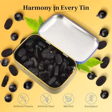 GRETHER'S Pastilles Classic Blackcurrant Natural Remedy Dry Mouth Relief - Soothing Throat & Healthy...