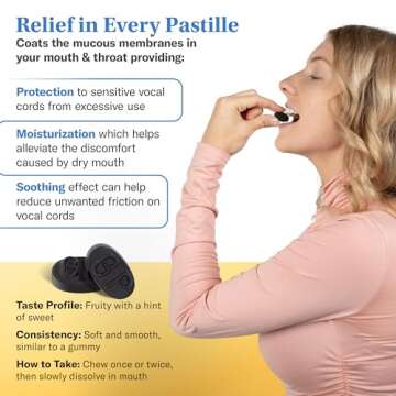 GRETHER'S Pastilles Classic Blackcurrant Natural Remedy Dry Mouth Relief - Soothing Throat & Healthy Voice - Long-Lasting Flavor, Gift for Singers - 1-Pack - 3.75 oz.