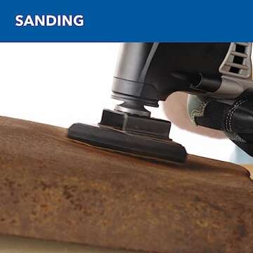 Dremel Multi-Max 3.5 Amp Oscillating Tool Kit with Tool-LESS Accessory Change- Multitool with 12 Accessories- Compact Head & Angled Body- Drywall, Nails, Remove Grout & Sanding- MM35-01