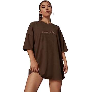 Jesus Loves You Round Neck Oversized Jesus is King T Shirts Half Sleeve Drop Shoulder Tee Brown