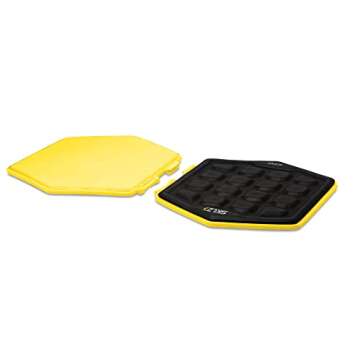 SKLZ Slidez Dual-Sided Exercise Glider Discs for Core Stability Exercises for Hands & Feet, Standard Use,Yellow