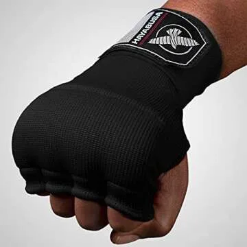 Hayabusa Quick Gel Boxing Hand Wrap Gloves - X-Large Black