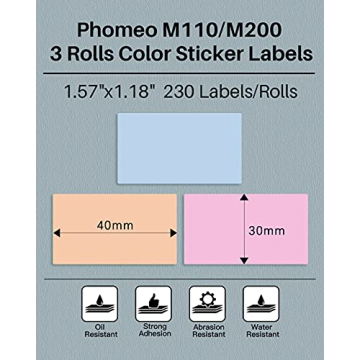 Phomemo M110 Labels - Stylish and Durable Sticker Labels