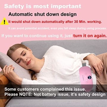 Portable Cordless Heating Pad with Massage Functions and Style