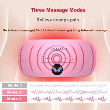 Portable Cordless Heating Pad with Massage Functions and Style