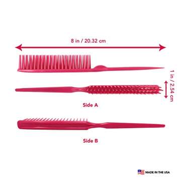Allegro Combs 60 Parting Three Row Combs Salon Hairstylist Hairdresser Detangle Combs For Natural Ha...