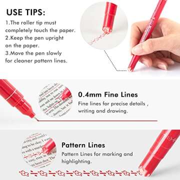 AOROKI 10 Colors Dual Tip Highlighter Pens for Kids