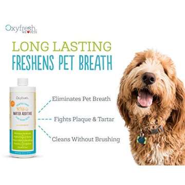 Oxyfresh Premium Pet Dental Care Solution Pet Water Additive: Best Way to Eliminate Bad Dog Breath a...
