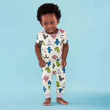 Lamaze Organic Baby baby boys Short Sleeve Tight Fit Sleepwear Sleepers, Blue Whales, 12 Months US