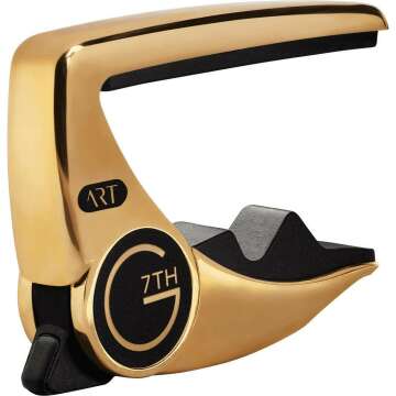 G7th Performance 3 Capo with Gold Finish & Picks