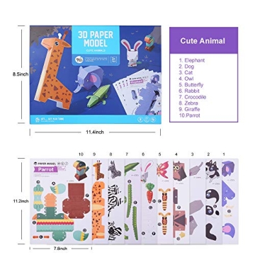 TRAVER DREAM 3D Paper Art Craft Kit for Kids DIY Fun