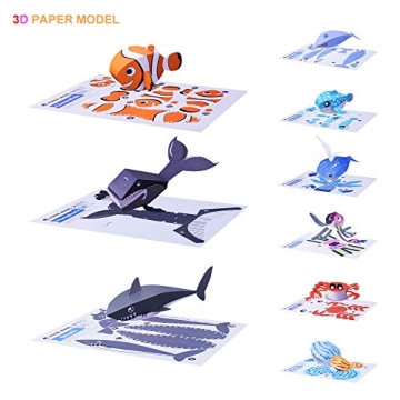 TRAVER DREAM 3D Paper Art Craft Kit for Kids DIY Fun