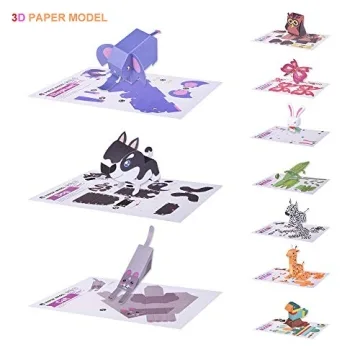 TRAVER DREAM 3D Paper Art Craft Kit for Kids DIY Fun