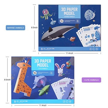 TRAVER DREAM 3D Paper Art Craft Kit for Kids DIY Fun