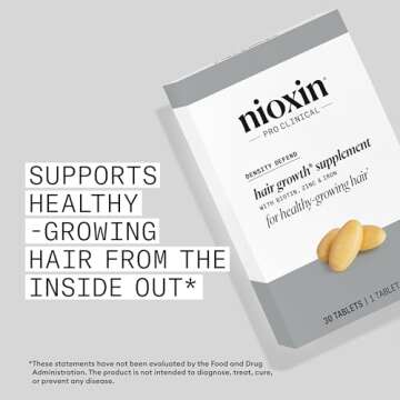 Nioxin Density Defend Hair Growth Supplements | With Biotin, Zinc and Iron | For Hair Growth and Thickness| 30 Tablets
